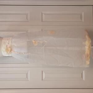 Editorial Fairy 3D Floral Overlay Maxi Skirt Size XS Sheer Avant Garde Hanbok